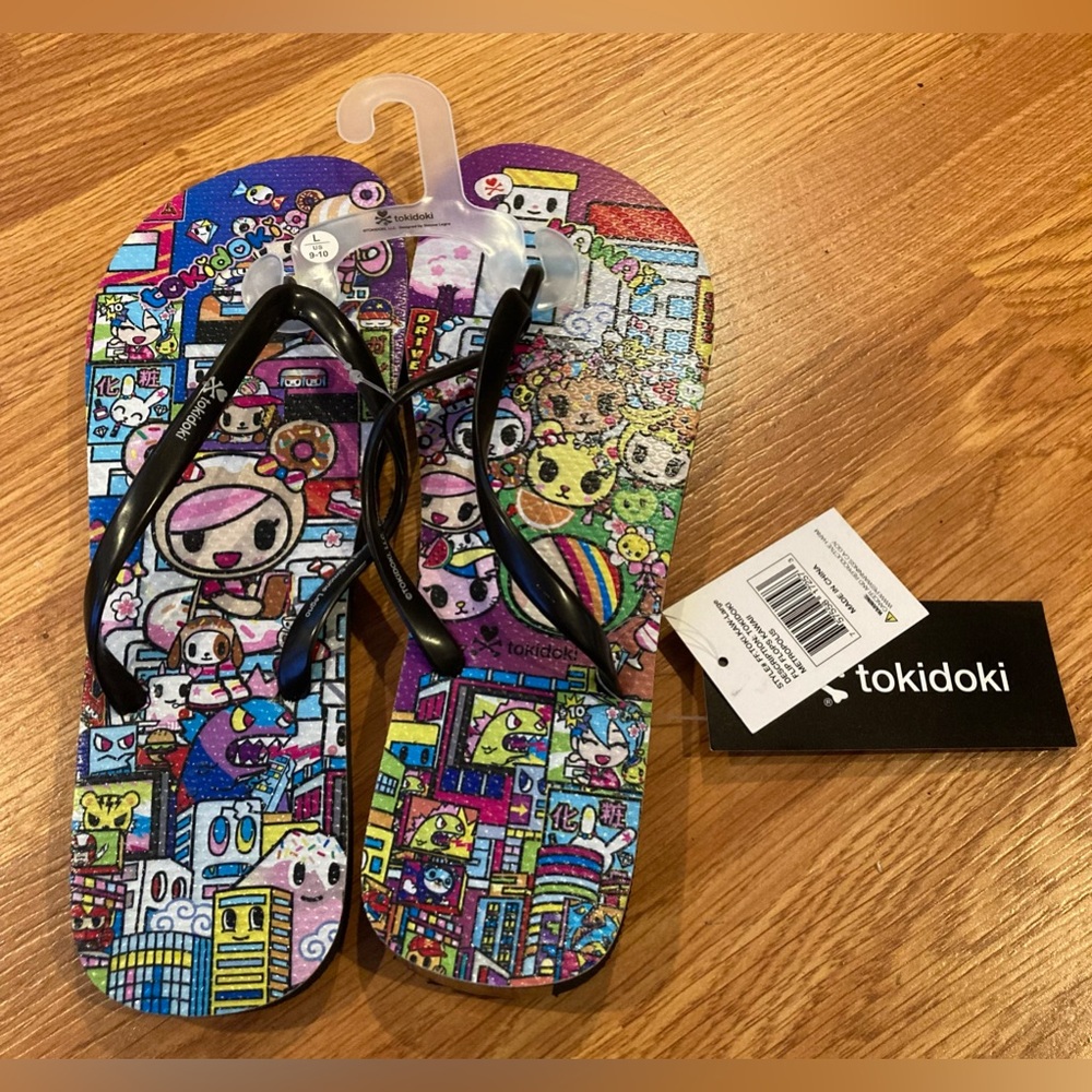 New Tokidoki All Stars Women's Flip Flop Sandals